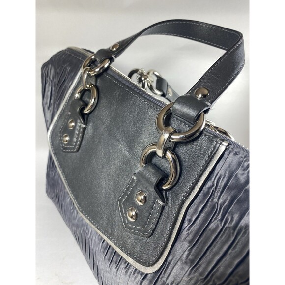 Coach Handbags - Coach Leather Satchel Purse Bag F20084 Ashley Madison Pleated Gray Pink Lining